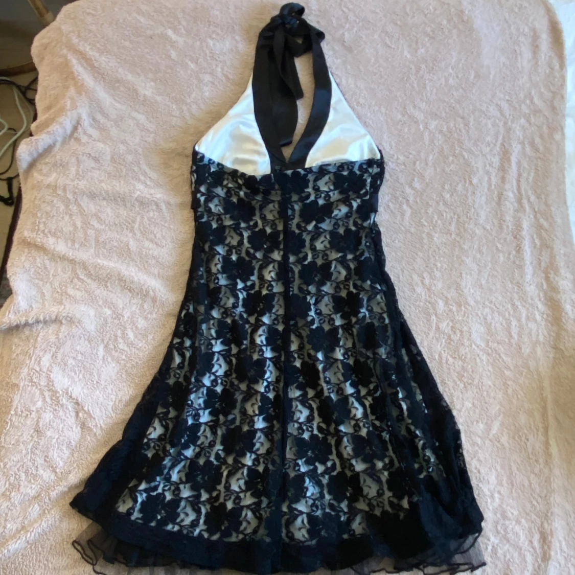 Svart spets klänning - 3