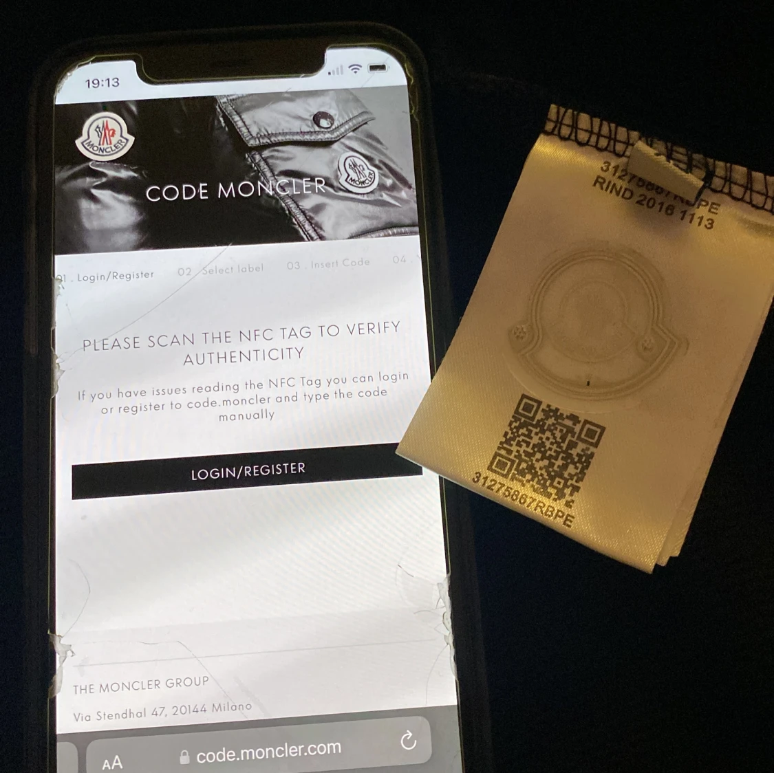 Svart Moncler hoodie med dragkedja - 1