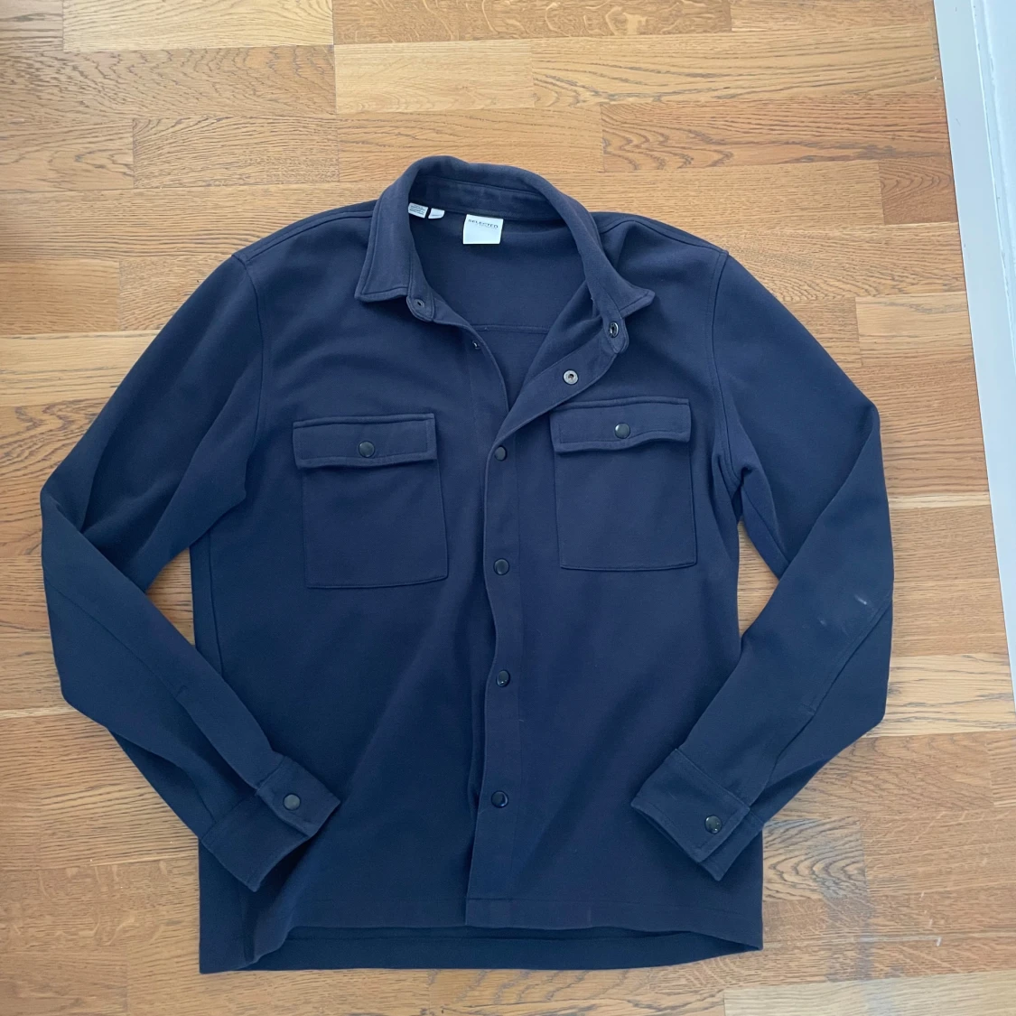 Mörkblå overshirt från Selected Homme