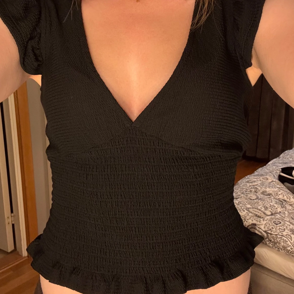 Tight volang topp Gina Tricot - 3