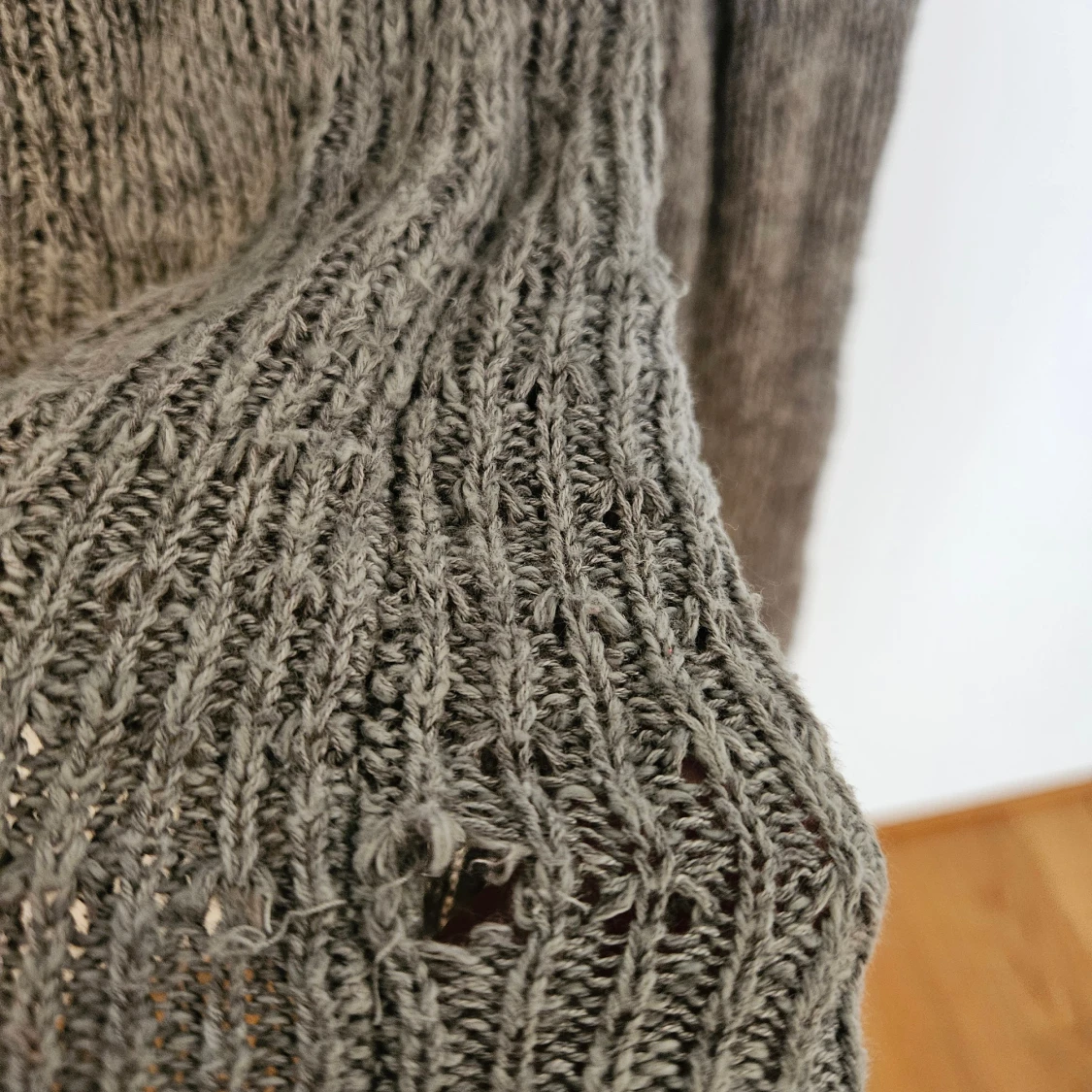 Grå stickad tröja Hollister - 3