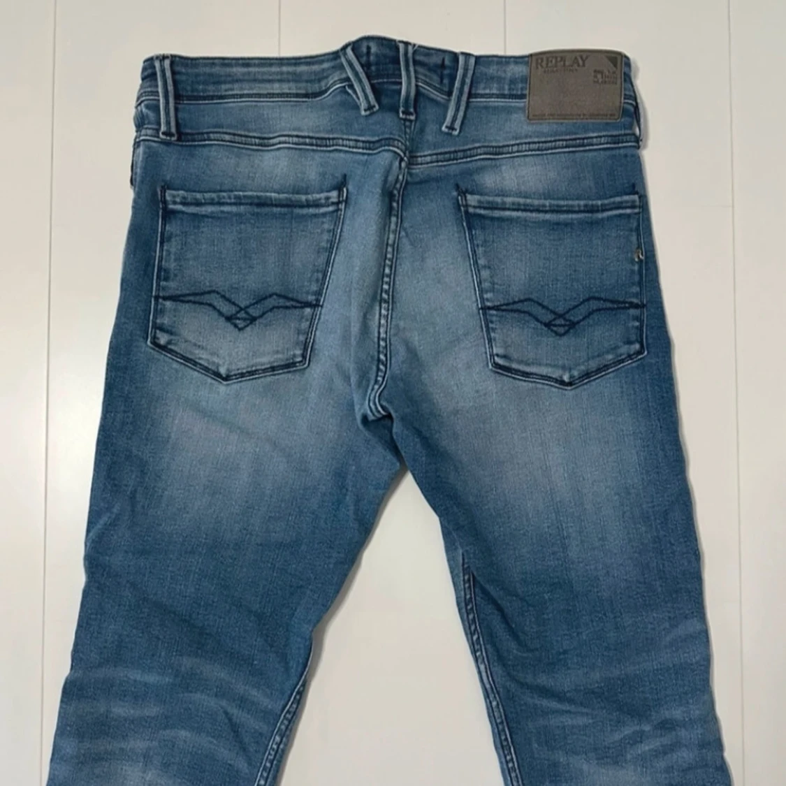 Blå Replay Anbass jeans herr - 2