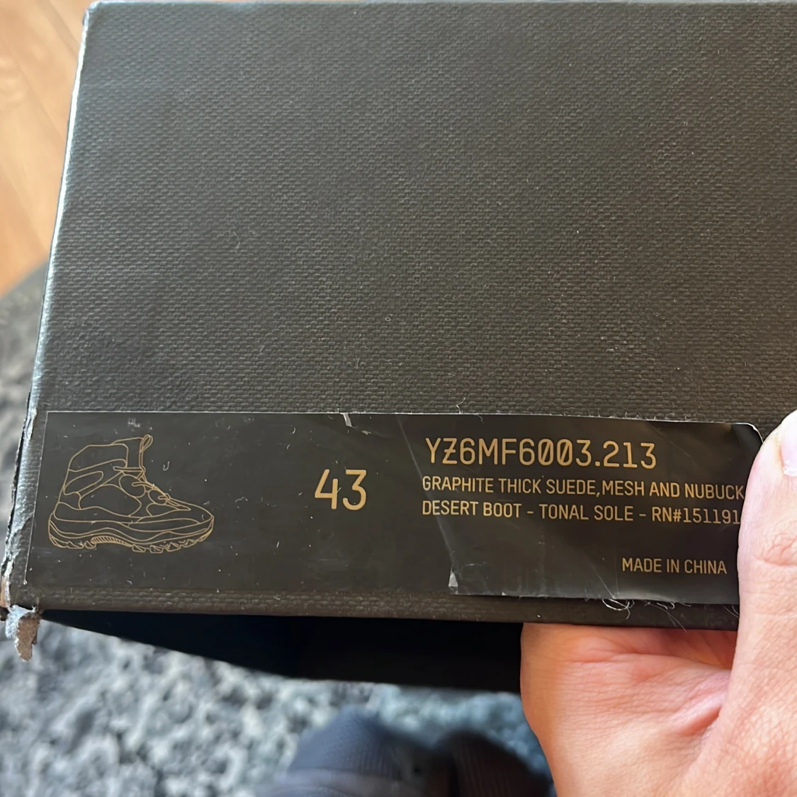 Yeezy Desert Boot Graphite 43 - 1