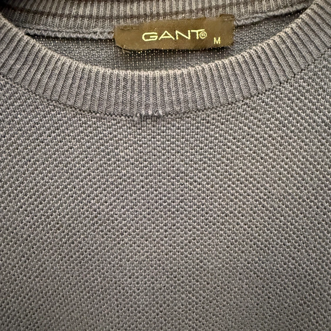Blå stickad tröja från GANT