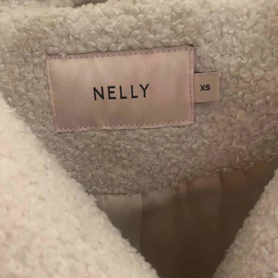 Vit teddyjacka från Nelly XS - 1