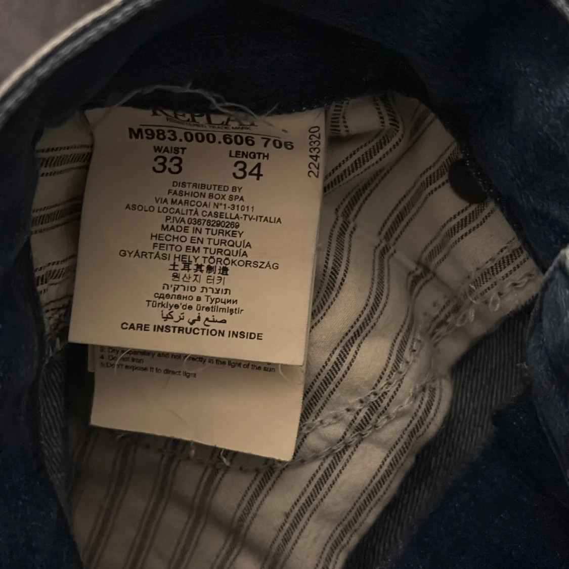 Replay Waitom jeans blå, storlek 33/34 - 4