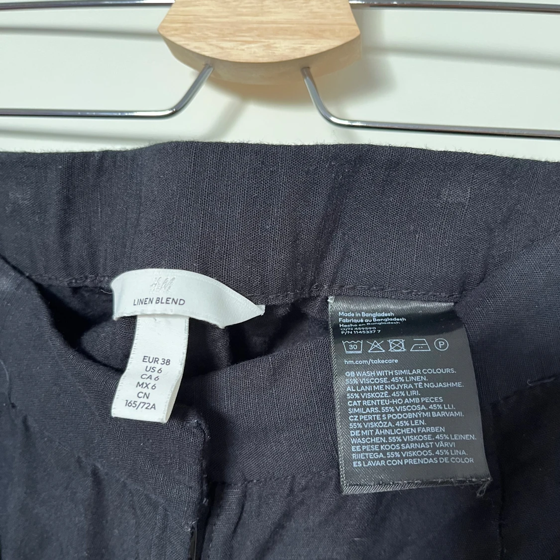 Svarta linnebyxor från H&M - 3