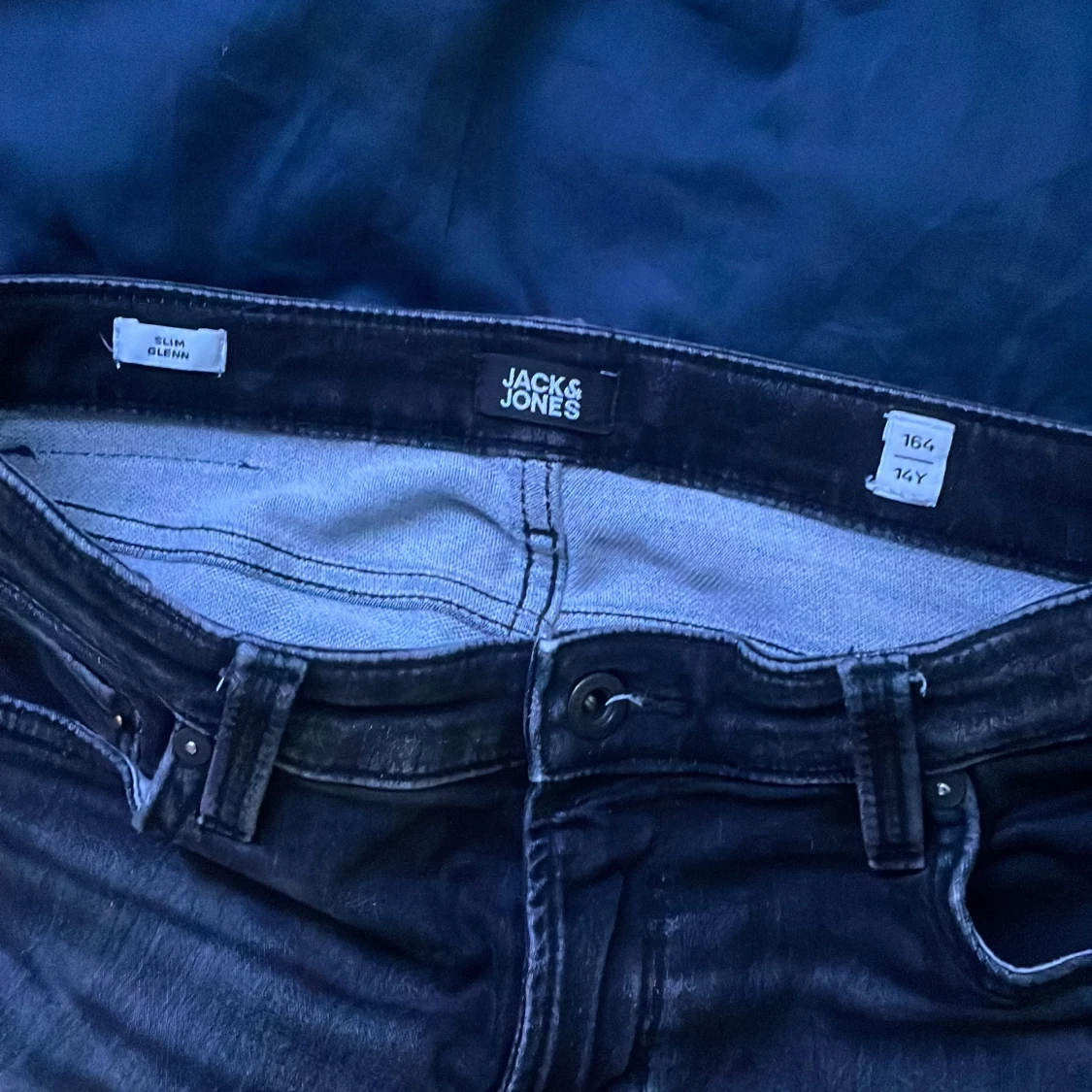 Slim svarta jeans Jack & Jones 164 - 2