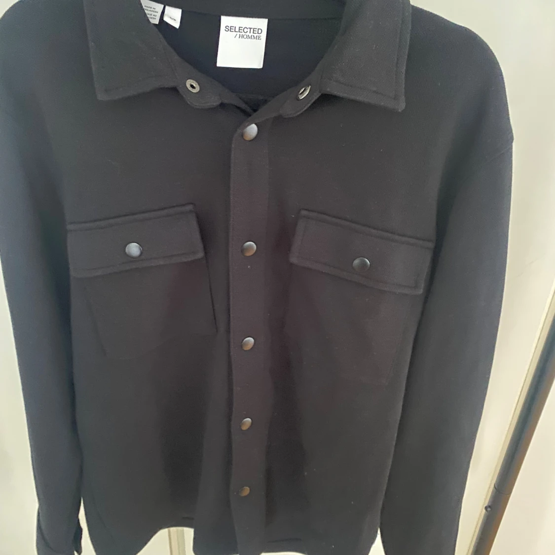 Svart overshirt från Selected Homme