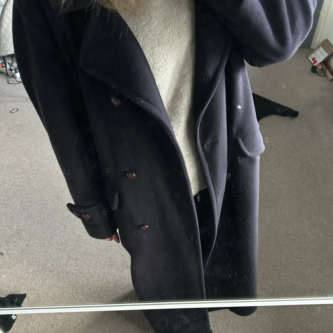 Svart kappa lång - 2