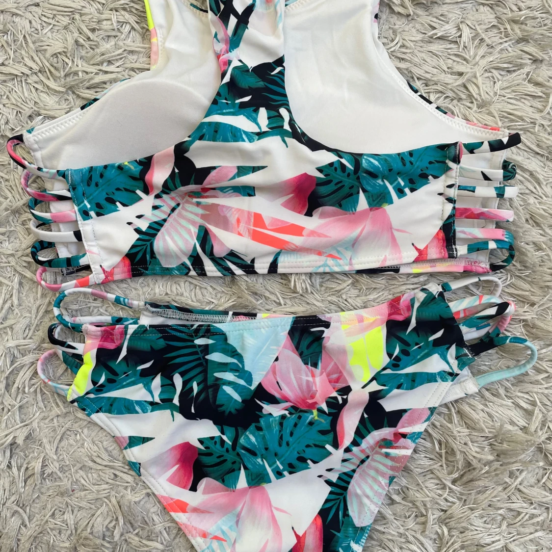 Färgglad blommig bikini - 2