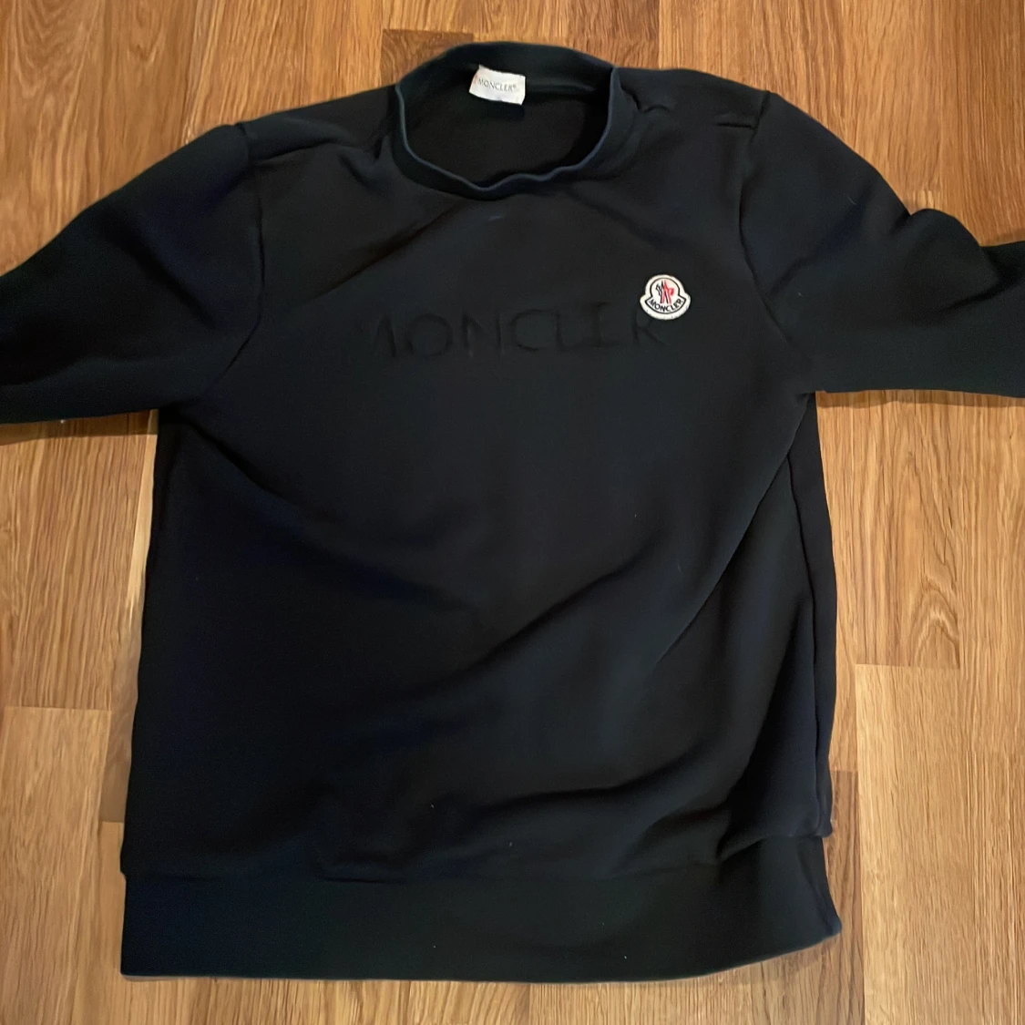 Svart Moncler sweatshirt med logga