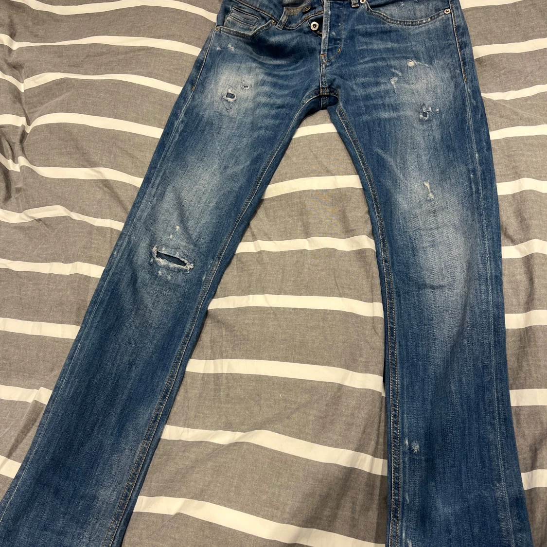 Feta dondup jeans med slitningar - 1