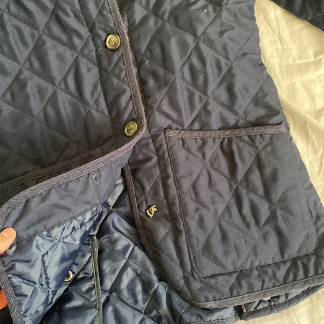 Mörkblå quiltad jacka från Lexington - 2