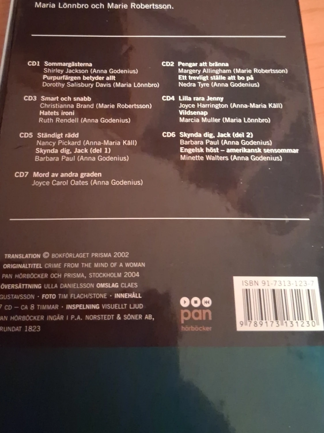 CD Ljudbpok Mord i sinnet 7 skivor ca 8 tim. - 1