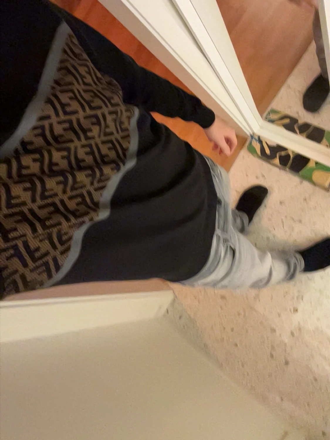 Fendi tröja - svart/brun - 3