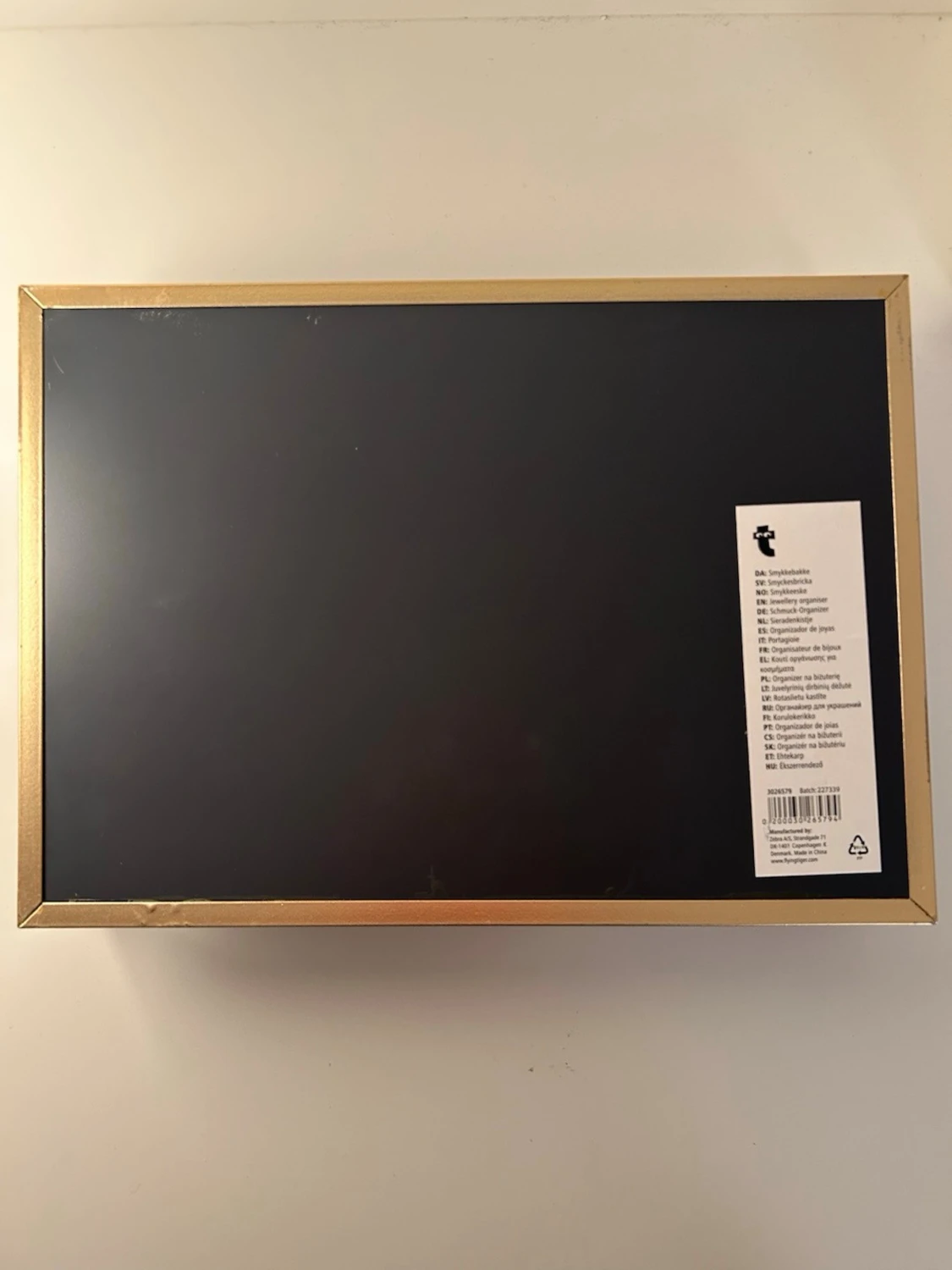 Blå smyckesbricka i sammet från Flying Tiger - 1