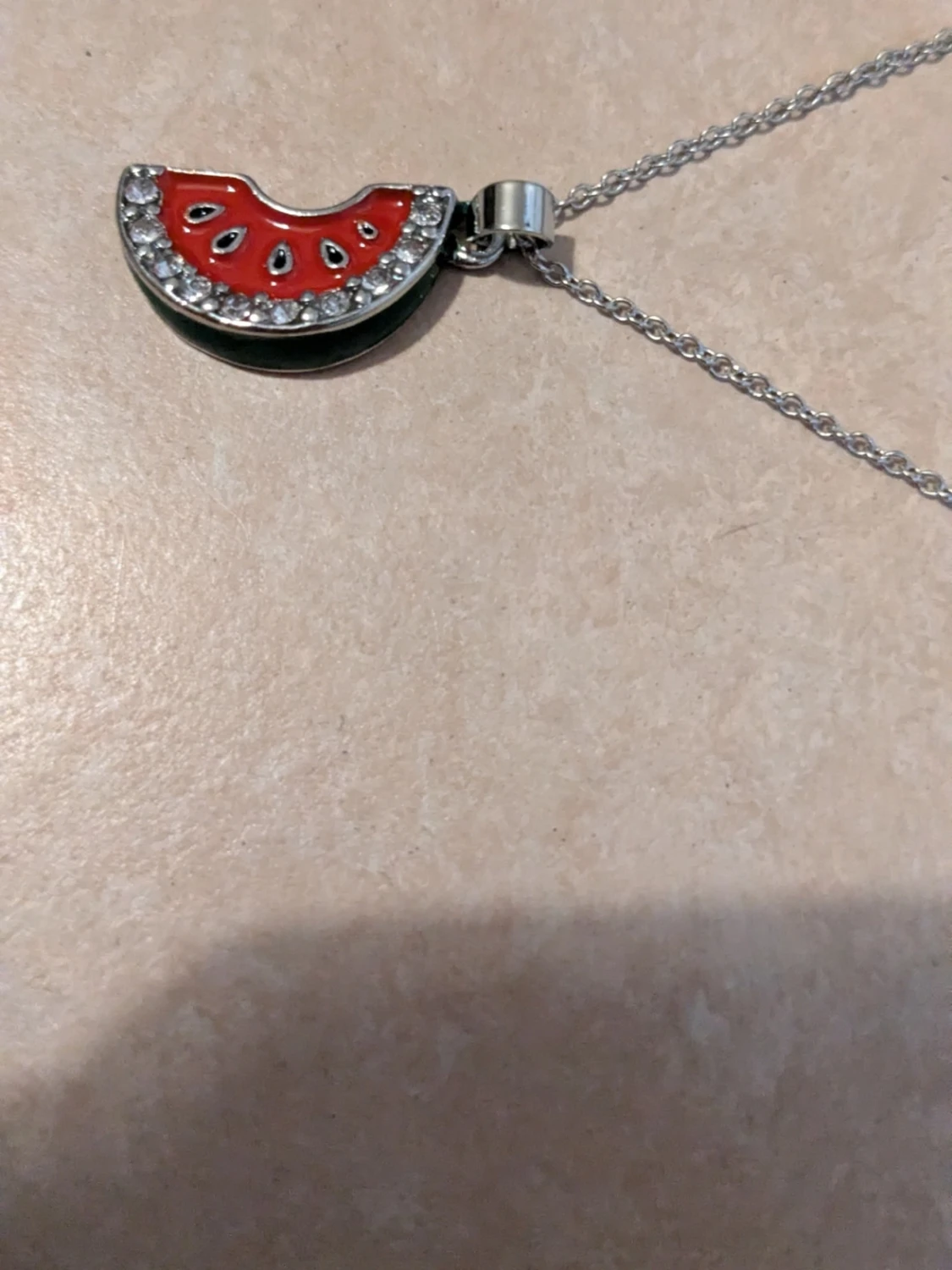 Halsband med vattenmelon-hänge - 2