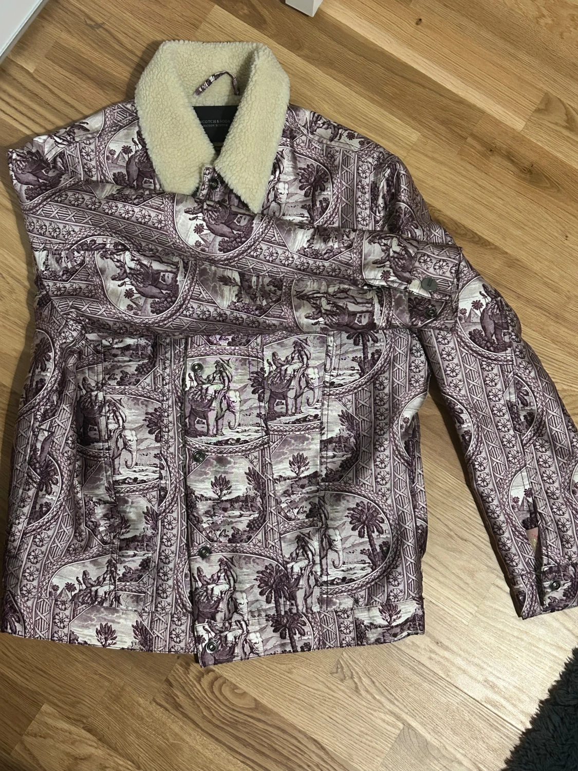 Mönstrad teddyjacka Scotch & Soda - 3