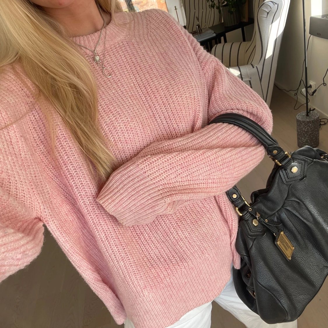 Jätte fin rosa samsø samsø stickad tröja!! - 1