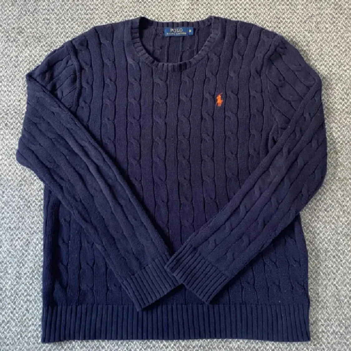 Mörkblå stickad tröja från Polo Ralph Lauren - 1