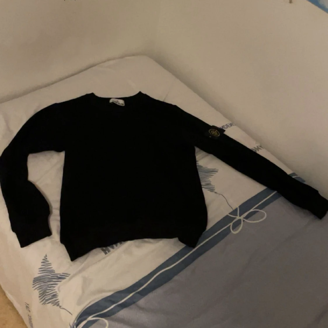 Svart Stone Island tröja i bomull