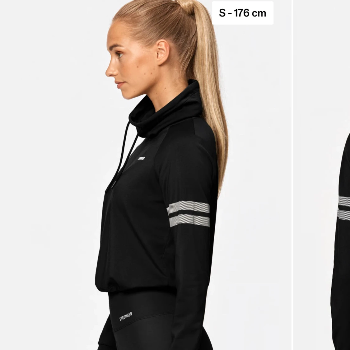 HELT NY Svart hoodie från Stronger  - 3