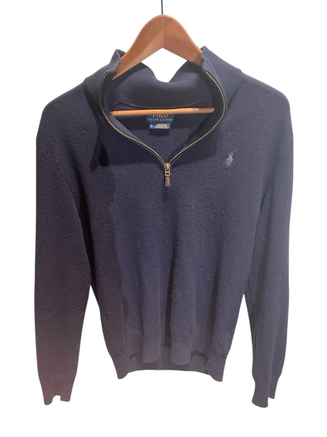 Mörkblå halvzip-tröja från Polo Ralph Lauren