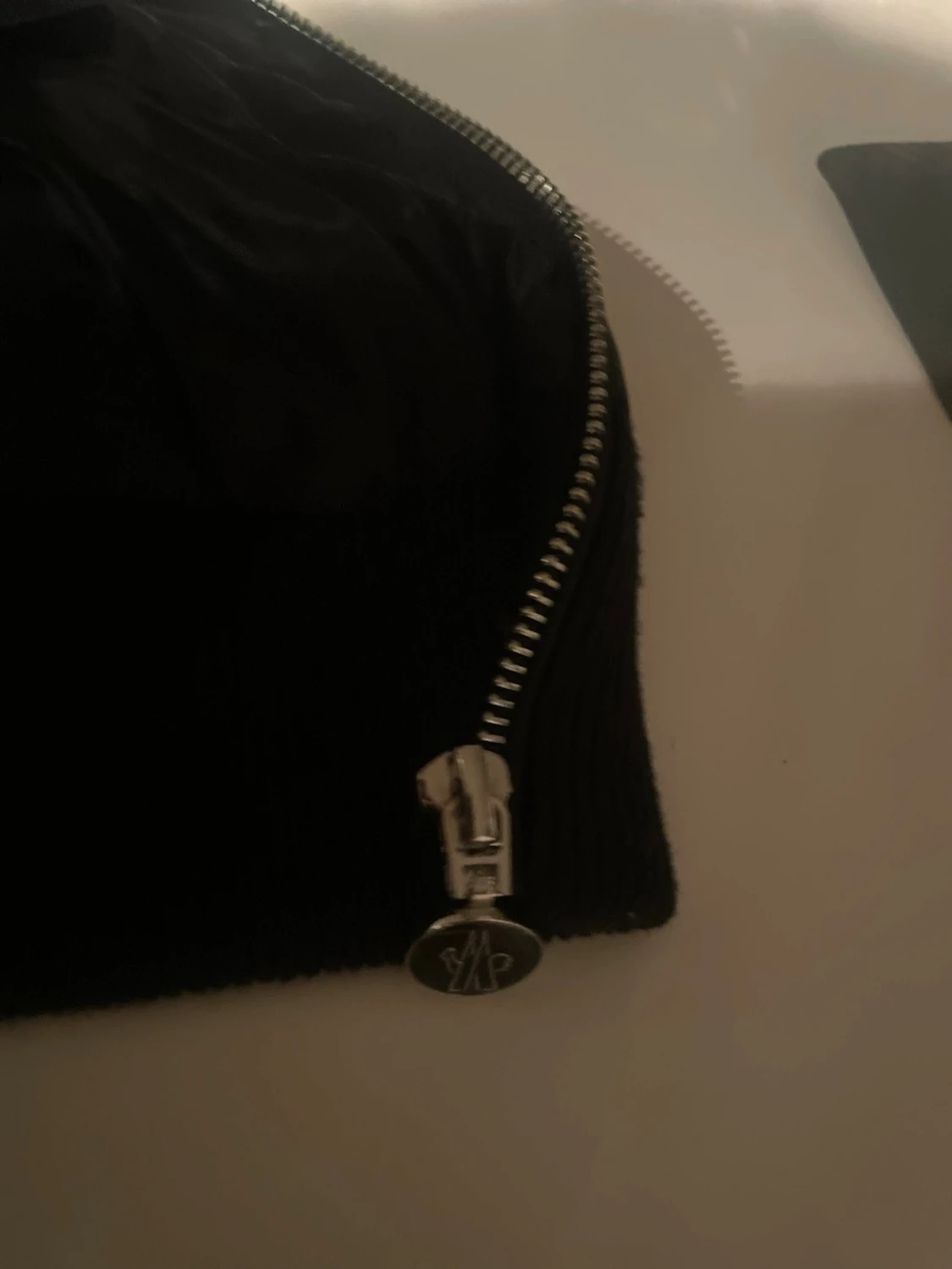 Svart teddyjacka med huva Moncler - 6