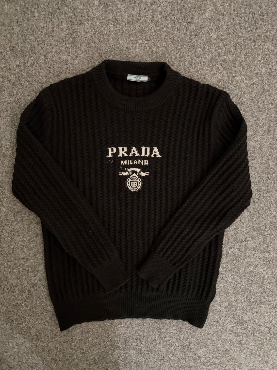 Prada black knit sweater