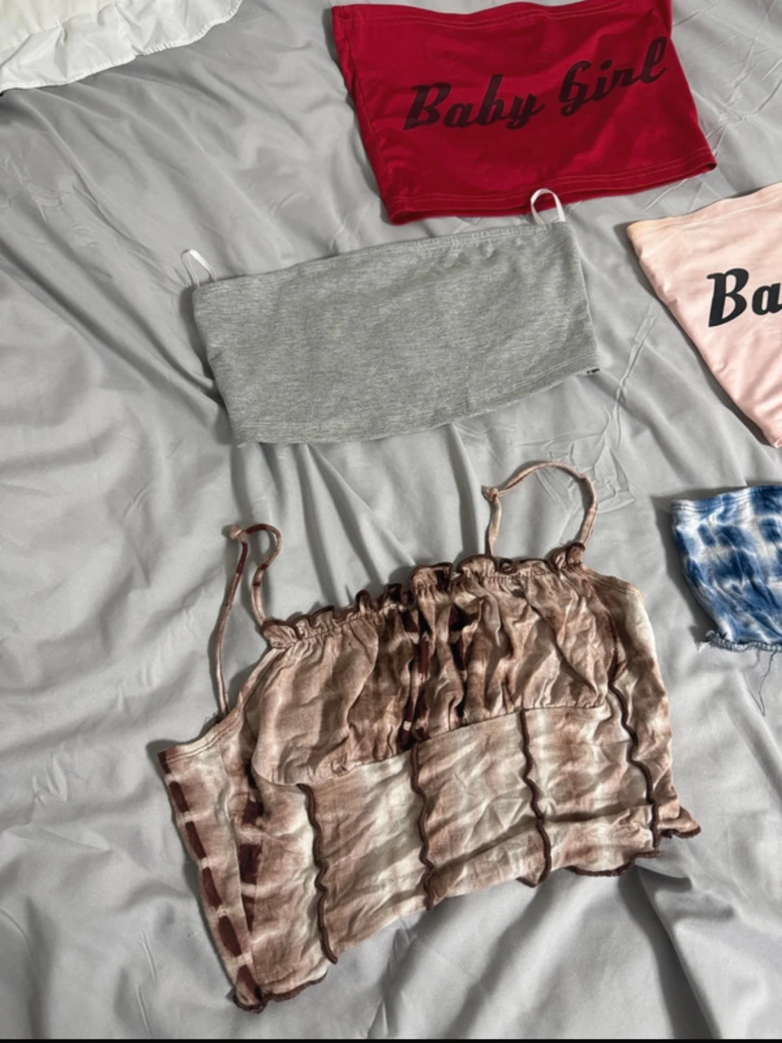 Fem bandeau och crop toppar i olika färger - 2