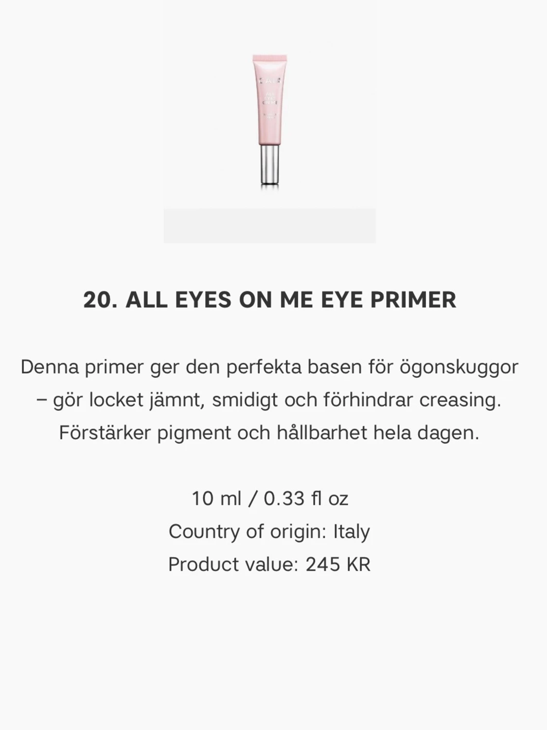 Ögonskuggs primer Caia  - 1