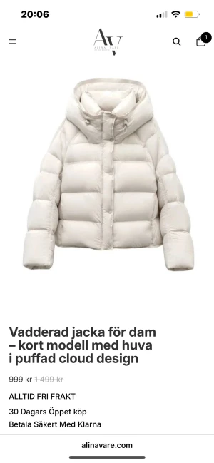 Beige puff vinterjacka - Jättefin jacka från alina vare i stl S! Helt oanvänd med prislappen kvar (skriv för fler bilder) 