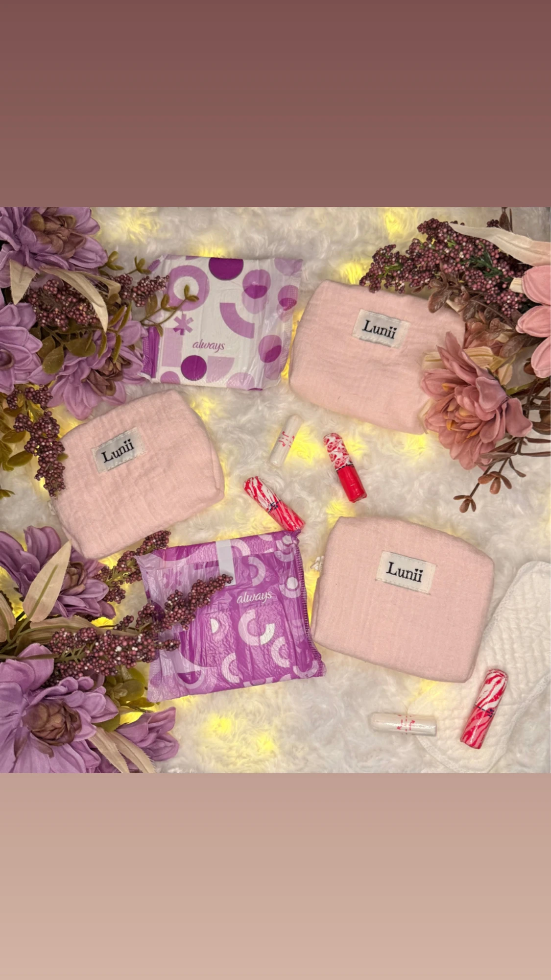 Ljusrosa necessär från Lunii