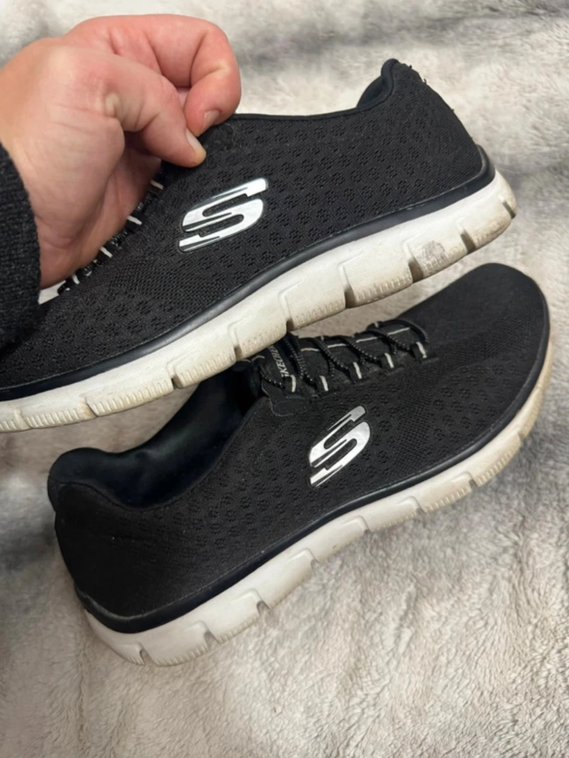 Svarta Skechers sneakers strl 40 - 6