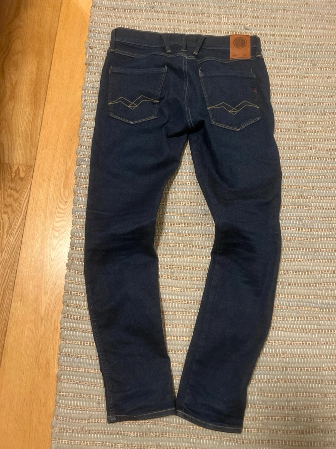 Replay Hyperflex mörkblå jeans - 1