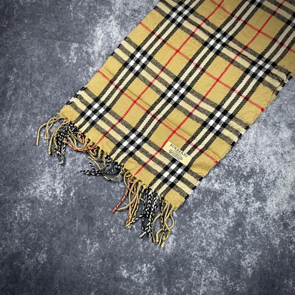 Rutig halsduk från Burberry i ull - 2