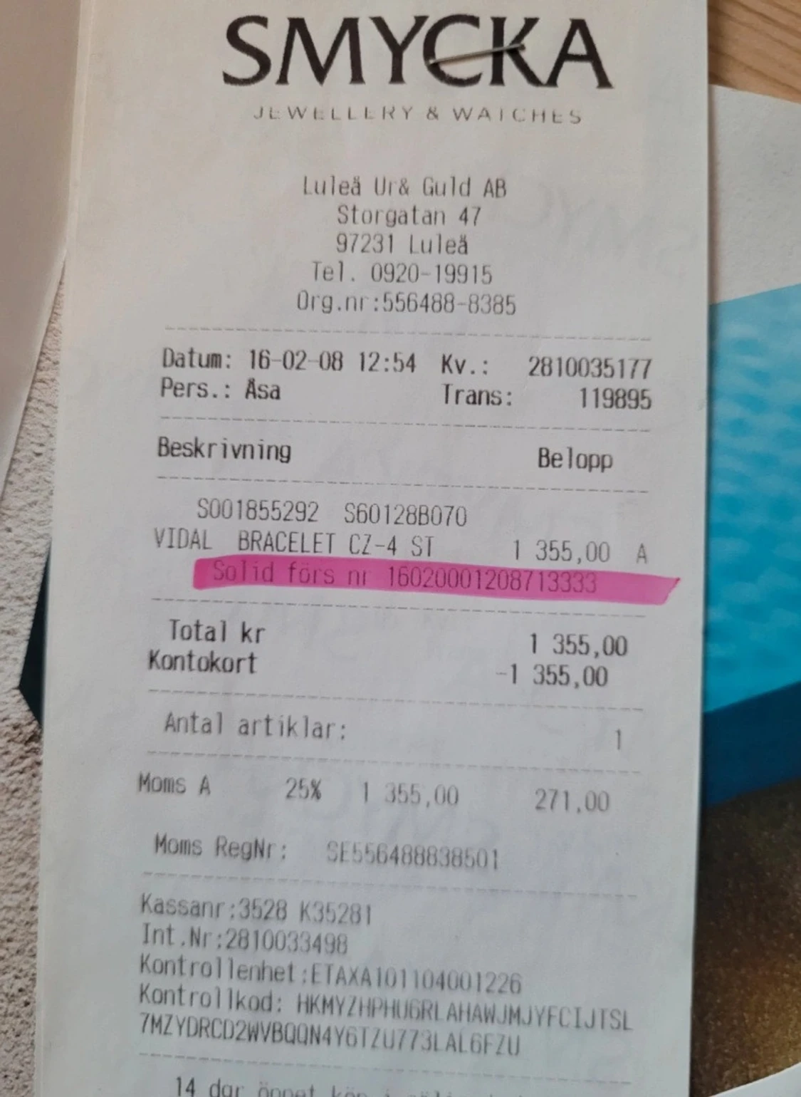 Vidal silverarmband med cubic zirkonia - 2