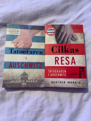 Tatueraren i Auschwitz & Cilkas resa av heather Morris - Tatueraren i Auschwitz & Cilkas resa av heather Morris böckerna är i väldigt bra skick 40 kr för båda