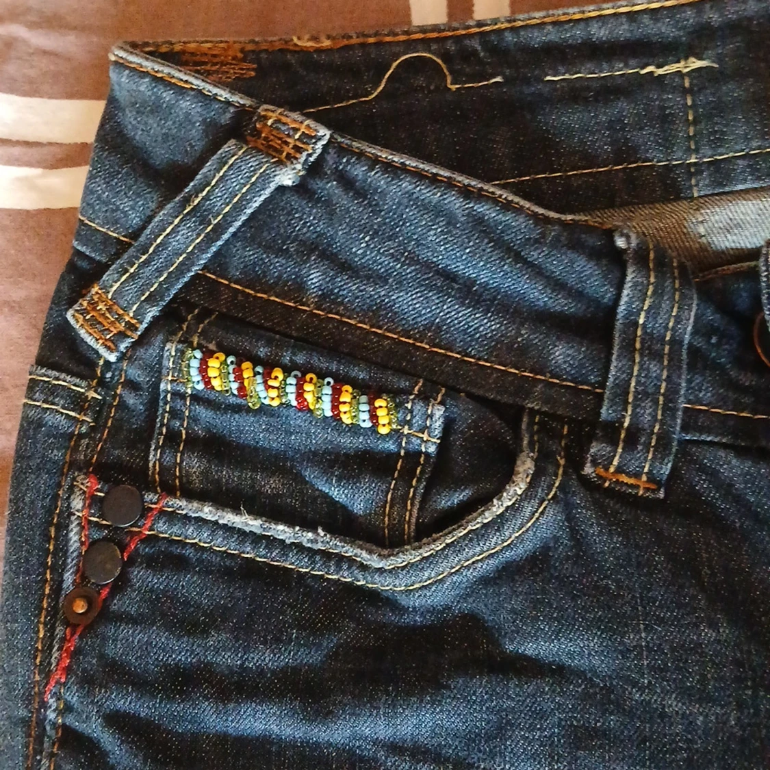 Lowaist Blå Bik Bok jeans 2000s stil - 2