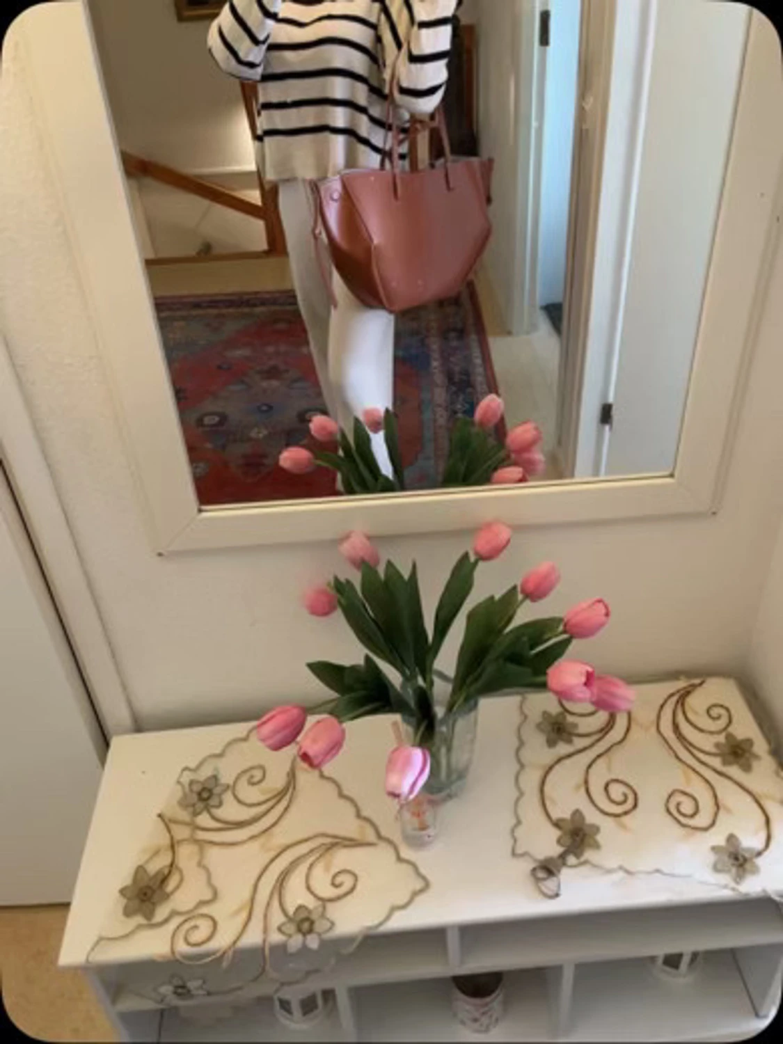 Brun handväska i skinn - 3