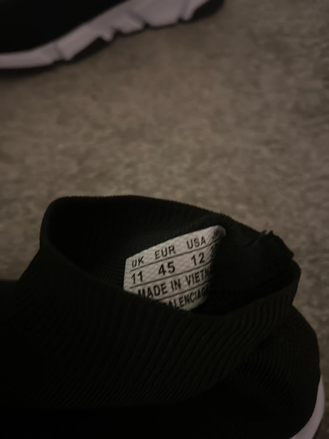 Balenciaga Speed Trainer svart strl 45 - 1