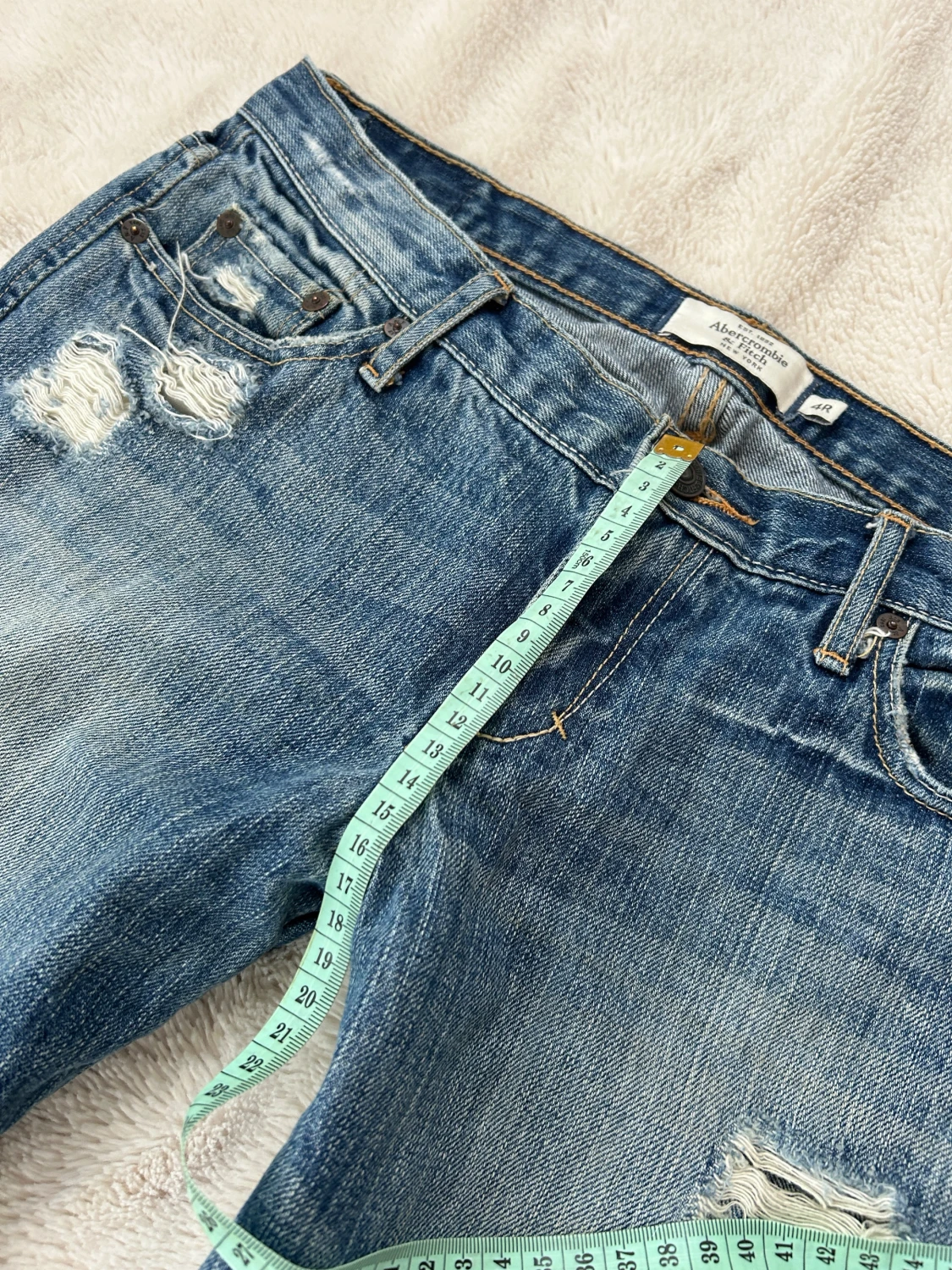 Abercrombie & fitch lågmidjade jeans - 4