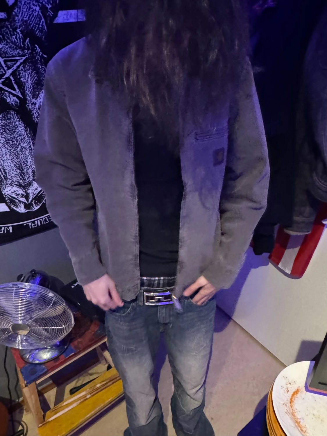 Grå grön Carhartt jacka - 2