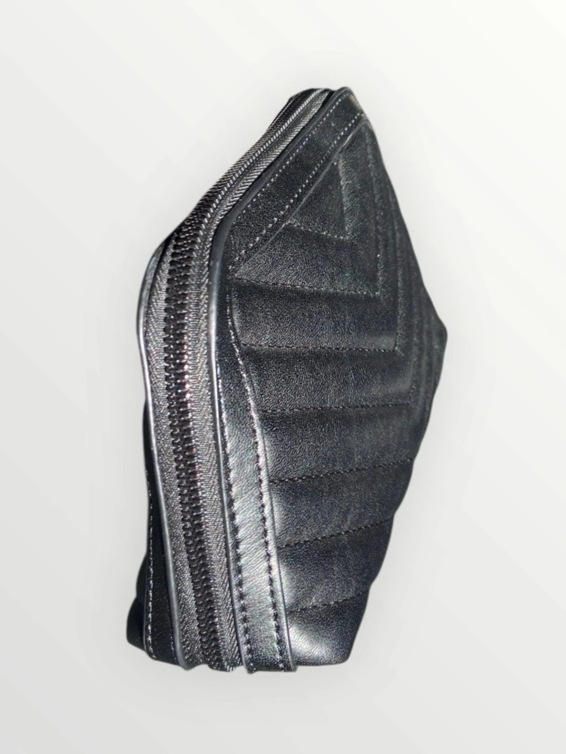 Svart kuvertväska i skinn - 2