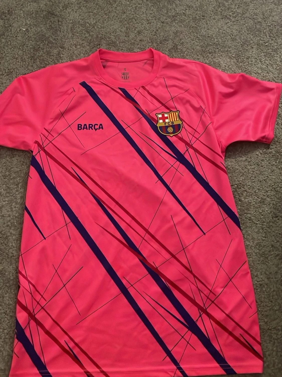 FC Barcelona rosa matchtröja S