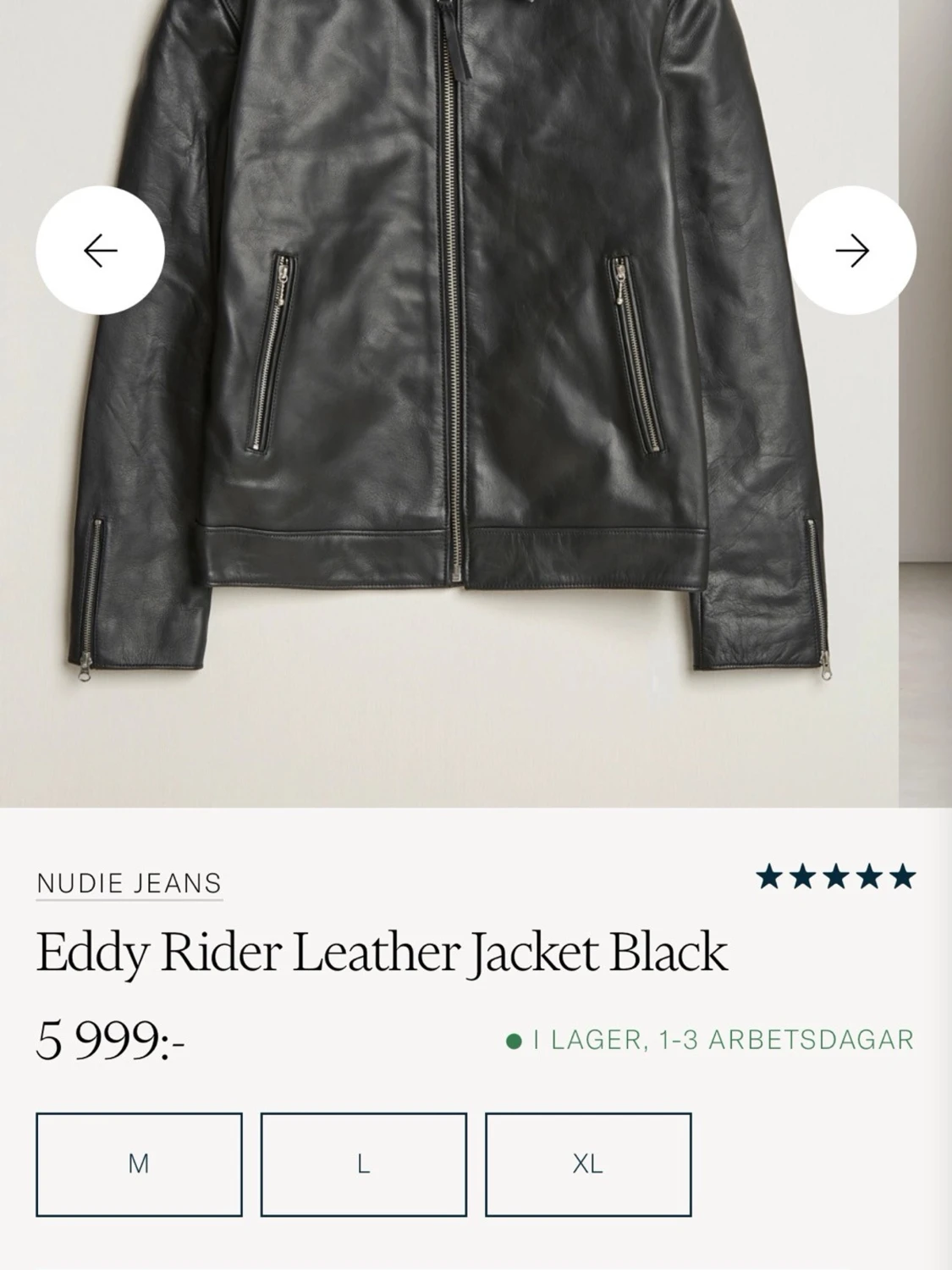 Nudie skinnjacka - 1