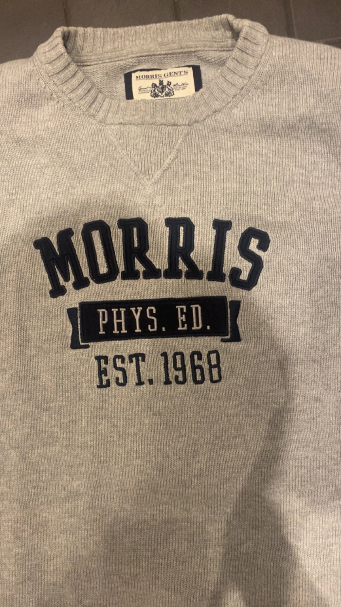 Grå stickad tröja från Morris Gents - 2