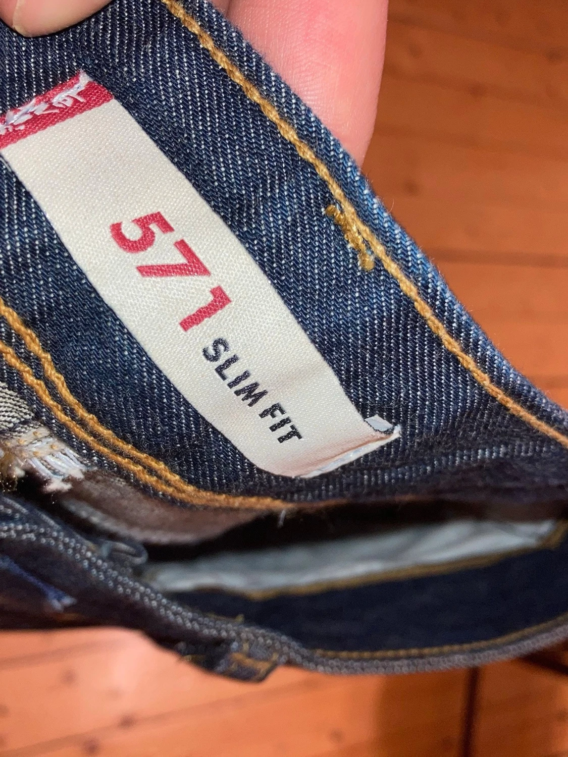 Levi's 571 Slim Fit jeans mörkblå - 2