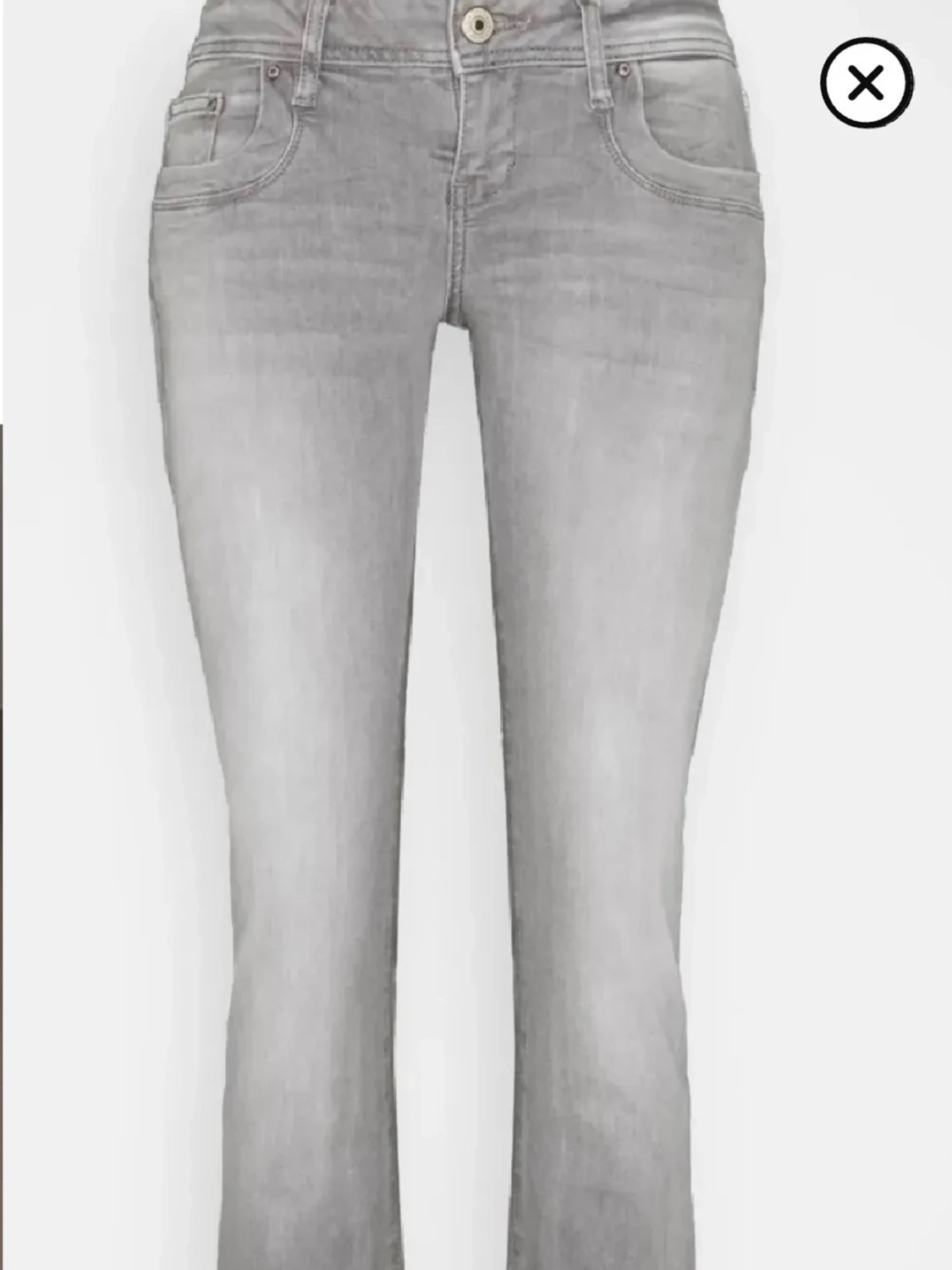 Grå bootcut jeans från Valerie - 1